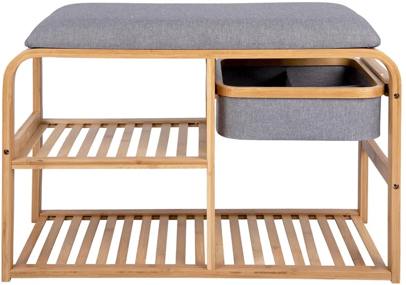 Bank Dure - 69,5x30x45 cm - Modern,Scandinavisch von Leitmotiv in Braun – Produktfoto