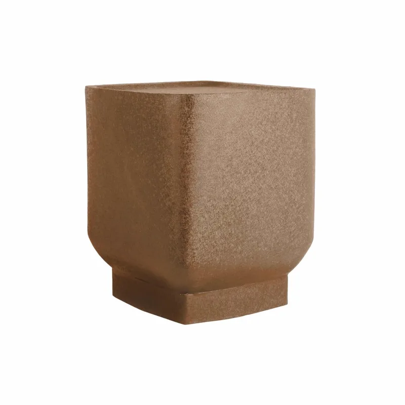 Bijzettafel Boaz Cuadro - Mokka - 37x37x40cm - Modern by Leitmotiv in Brown – product photo