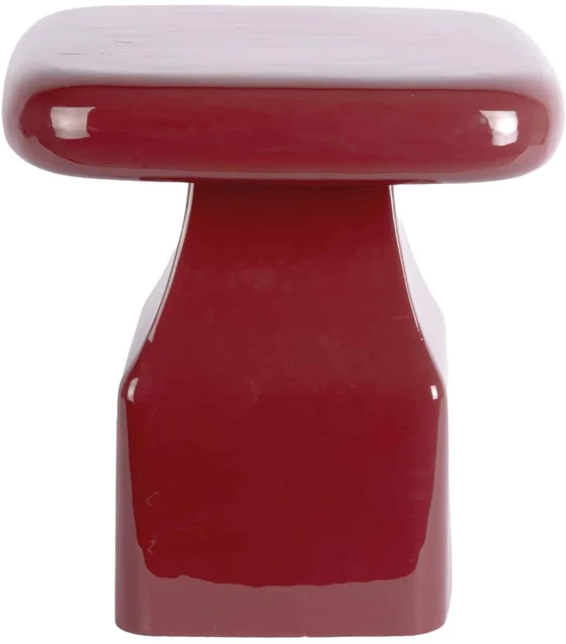 Bijzettafel Cadiz - Bordeauxrood - 40x40x40cm - Scandinavisch de Leitmotiv en Rouge – photo du produit