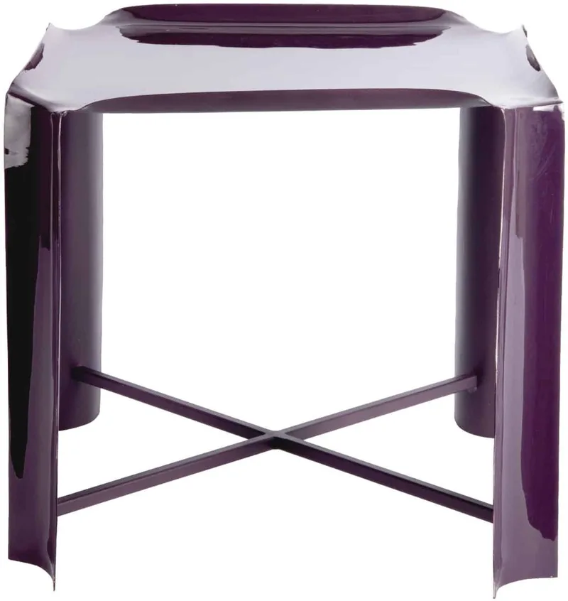 Bijzettafel Cadiz - Donkerpaars - 41x41x41cm - Scandinavisch från Leitmotiv i Lila – produktbild