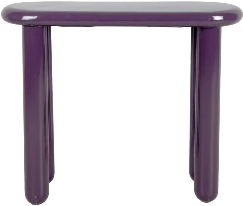 Bijzettafel Cadiz - Donkerpaars - 78x36x68cm - Scandinavisch de Leitmotiv en Violet – photo du produit