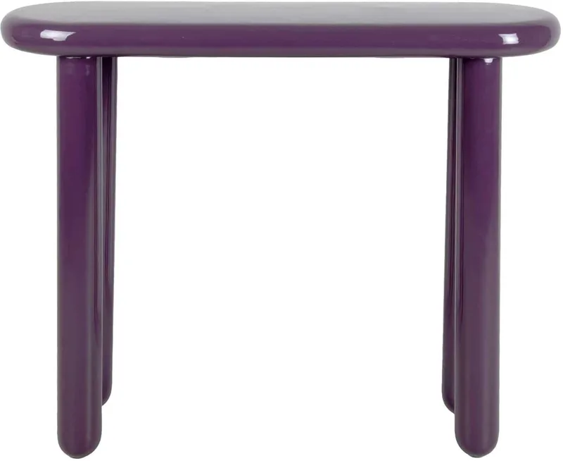 Bijzettafel Cadiz - Donkerpaars - 95x30x76cm - Scandinavisch de Leitmotiv en Violet – photo du produit