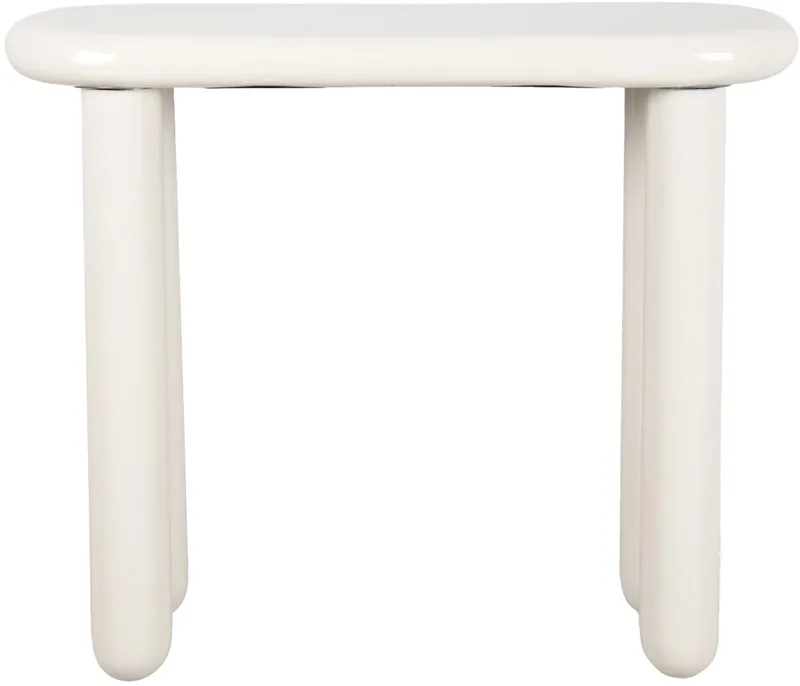 Bijzettafel Cadiz - Gebroken - 78x36x68cm - Scandinavisch de Leitmotiv en Blanc – photo du produit