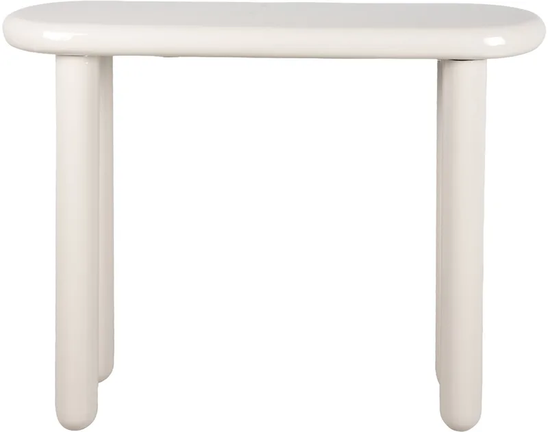 Bijzettafel Cadiz - Gebroken - 95x30x76cm - Scandinavisch de Leitmotiv en Blanc – photo du produit