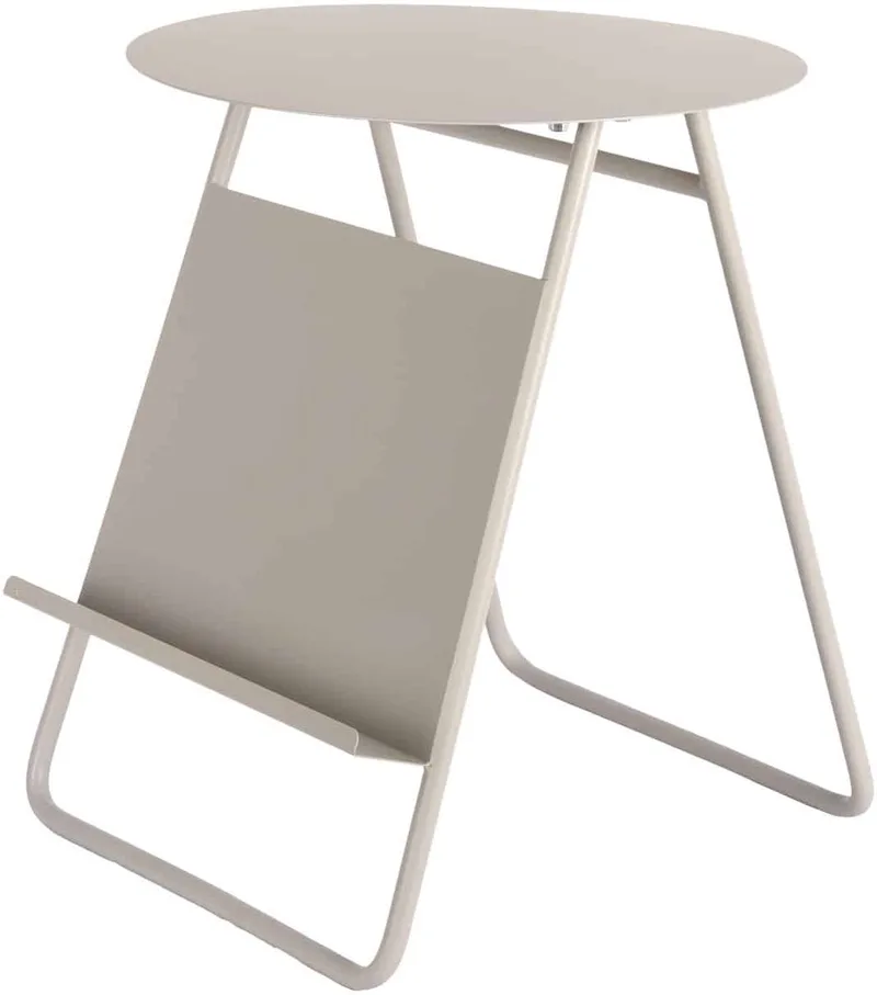 Bijzettafel Esencia - Warmgrijs - 40x40x48cm - Modern by Leitmotiv in Grey – product photo