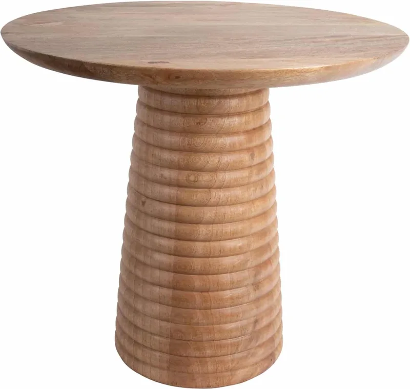 Bijzettafel Force Layered Base Large - 50x50x35cm - Scandinavisch by Leitmotiv in Brown – product photo