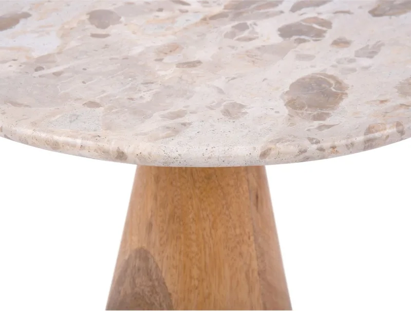 Bijzettafel Force Wide - Ø50cm - Modern de Leitmotiv en Marron – photo du produit