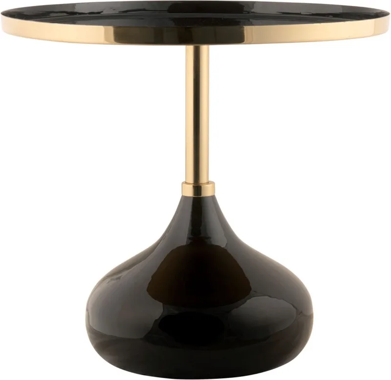 Bijzettafel Mila Large - 50x50x48cm - Modern van Leitmotiv in Zwart – productfoto