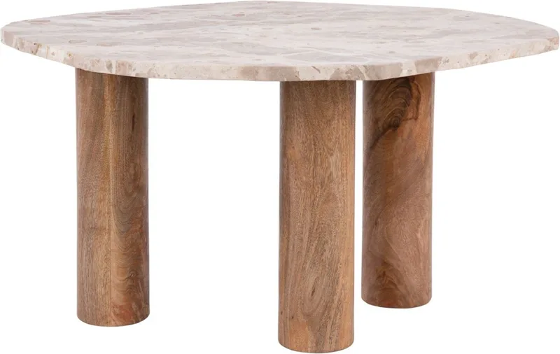 Bijzettafel Organic - 75x50x40cm - Modern by Leitmotiv in Brown – product photo