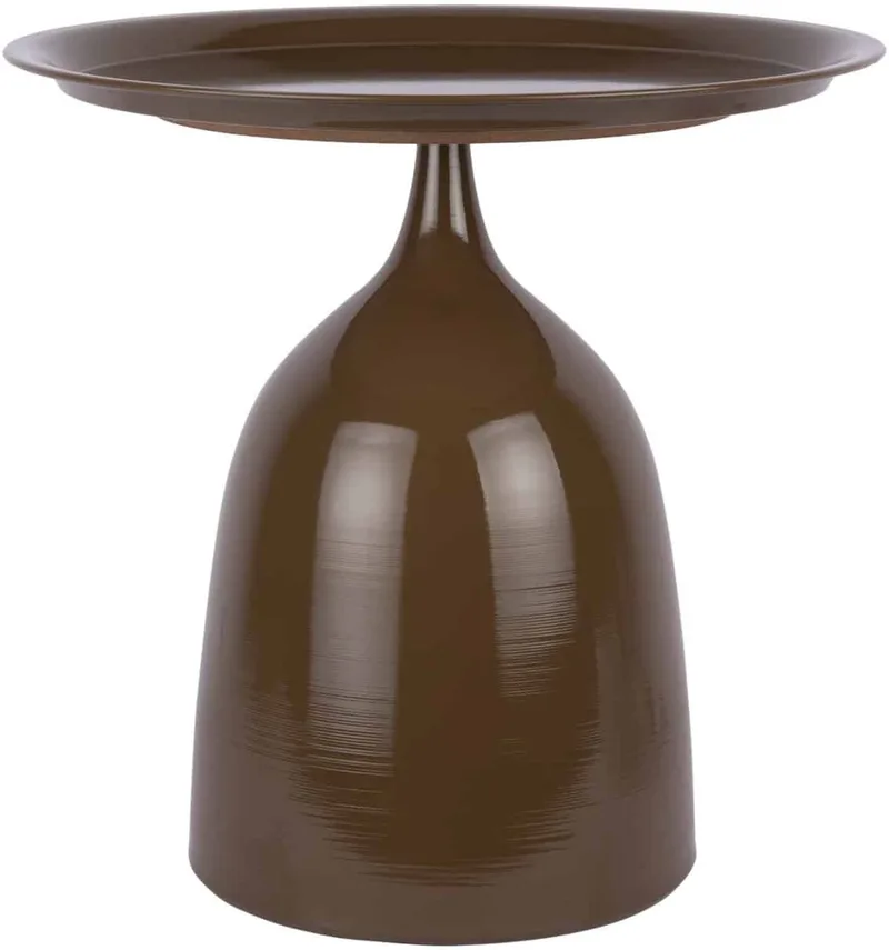 Bijzettafel Paris - Chocoladebruin - 44x44x43cm - Scandinavisch von Leitmotiv in Braun – Produktfoto