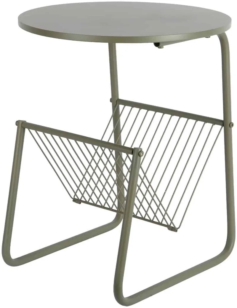 Bijzettafel Riqueza Revista - 40x40x49cm - Modern de Leitmotiv en Vert – photo du produit
