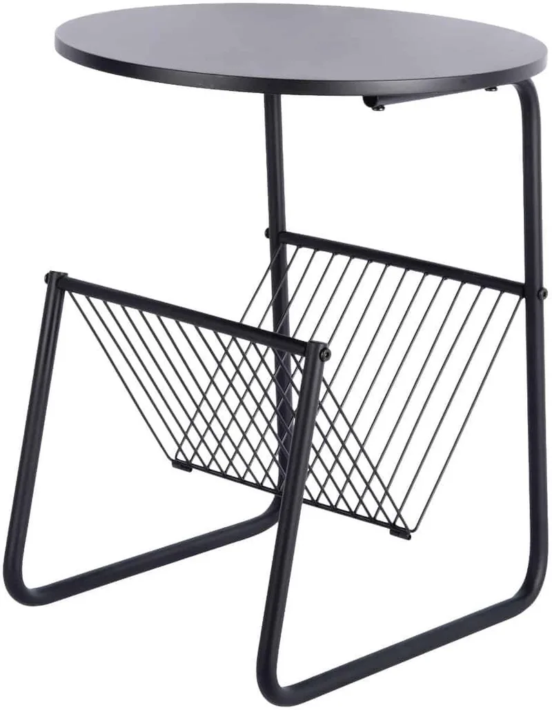 Bijzettafel Riqueza Revista - 40x40x49cm - Modern från Leitmotiv i Svart – produktbild