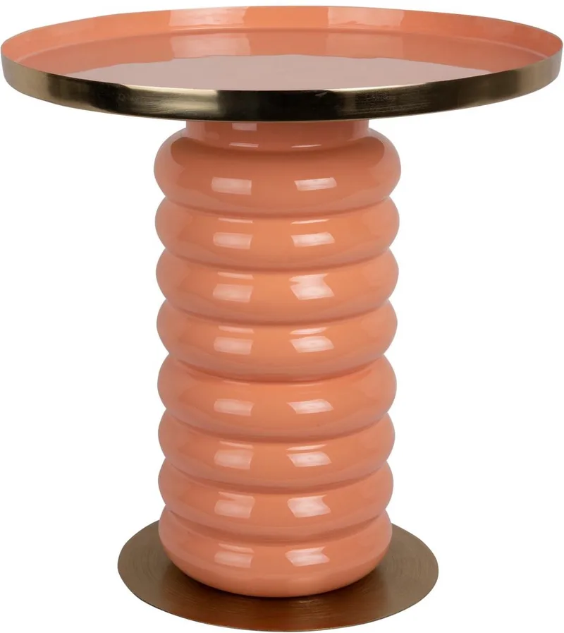 Bijzettafel Ruby - Ø41cm - Scandinavisch van Leitmotiv in Oranje – productfoto
