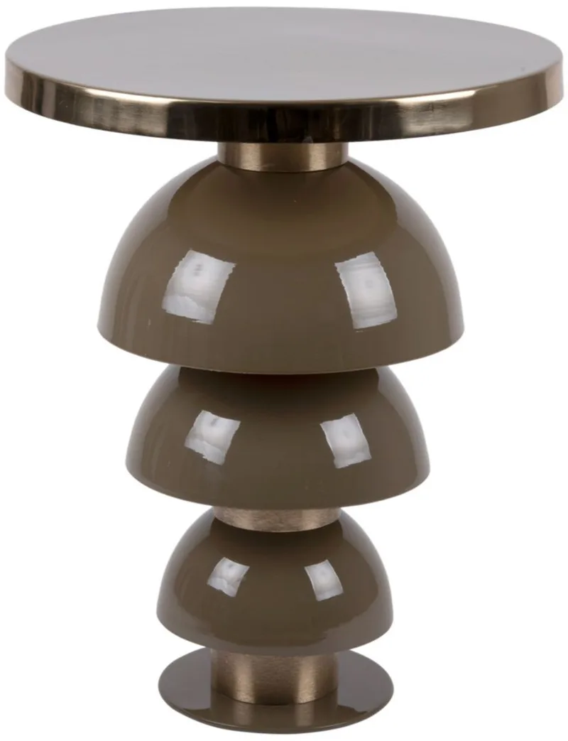 Bijzettafel Tess - Ø46cm - Modern van Leitmotiv in Groen – productfoto