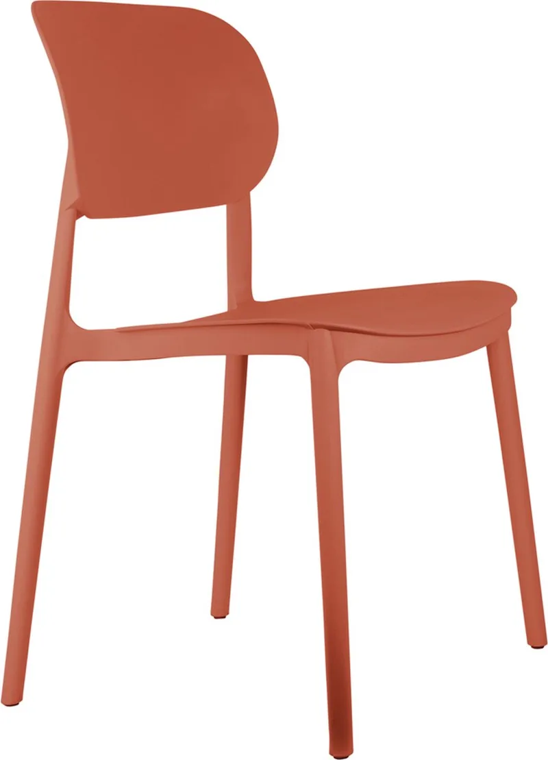 Eetkamerstoel Cheer - Burned orange - Set van 2 by Leitmotiv in Orange – product photo