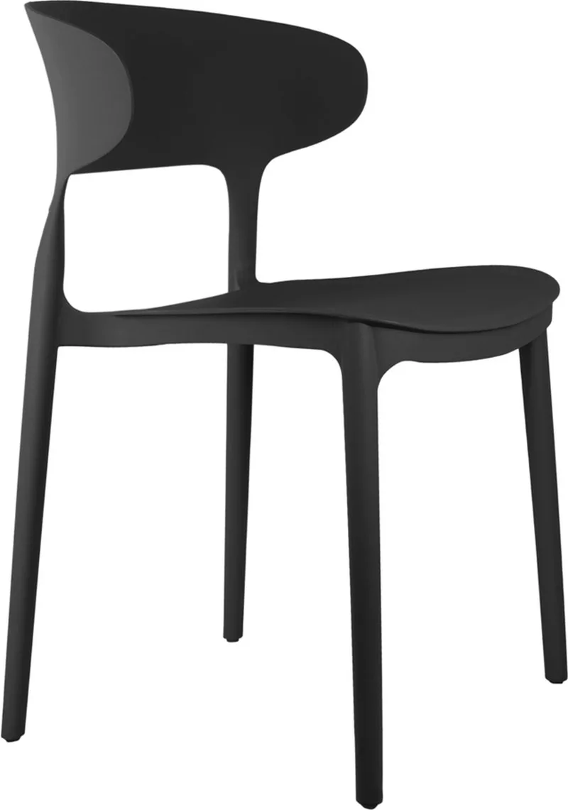 Eetkamerstoel Fain - Set van 2 by Leitmotiv in Black – product photo