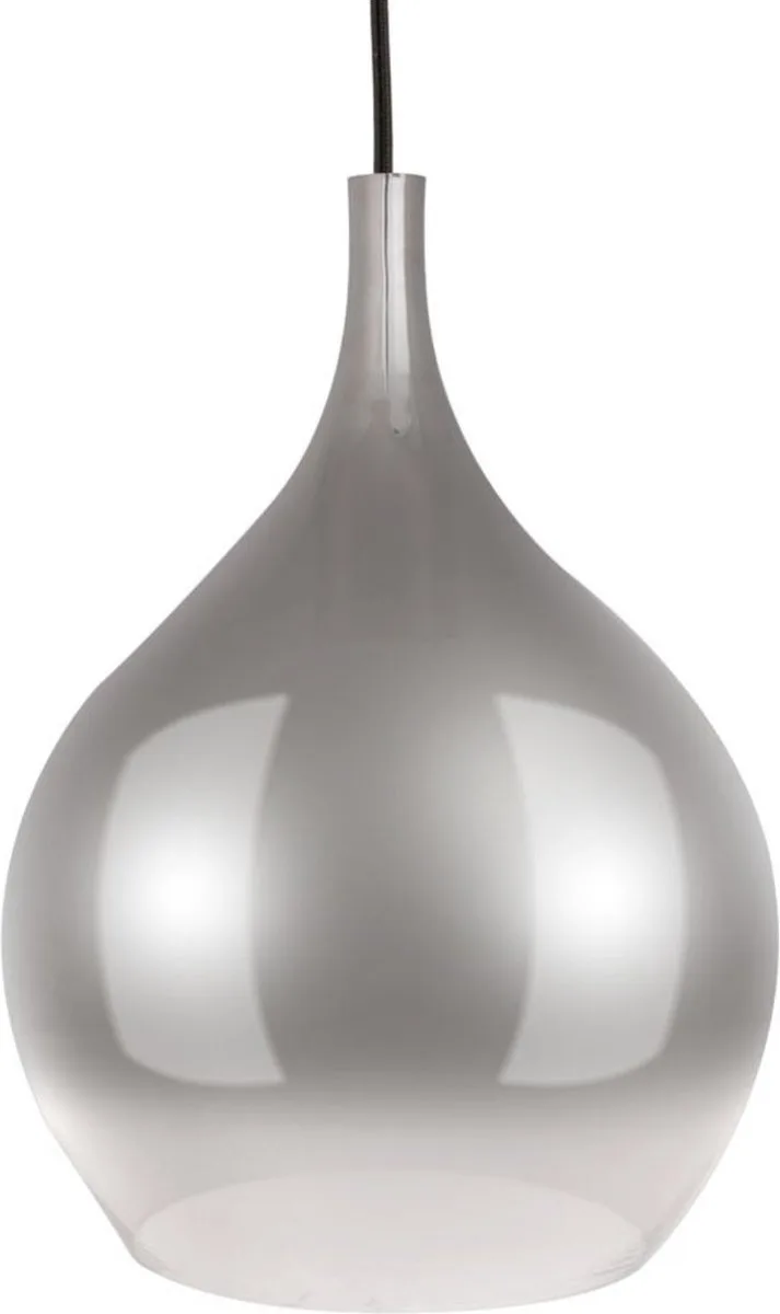 Hanglamp Drup - Large - Smokey Schaduw - Ø26x35,5cm - Modern - Hanglampen Eetkamer, Slaapkamer, Woonkamer de Leitmotiv en Gris – photo du produit