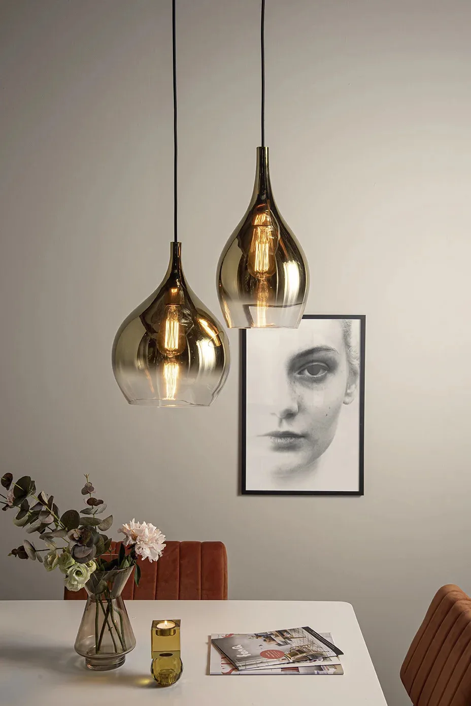 Hanglamp Drup Large van Transparant Glas van Leitmotiv – productfoto