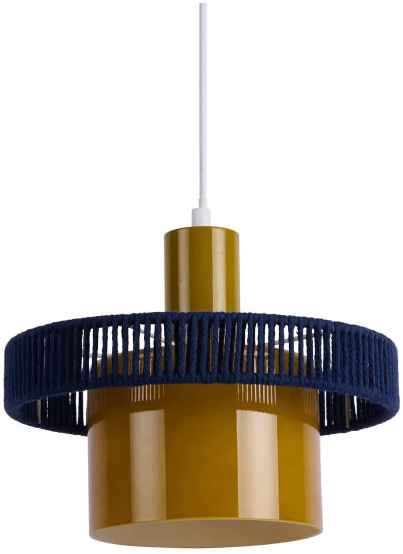 Hanglamp Firenze Wide - Olijfgroen - 25x25x19.5cm - Scandinavisch - Hanglampen Eetkamer, Slaapkamer, Woonkamer van Leitmotiv in Groen – productfoto