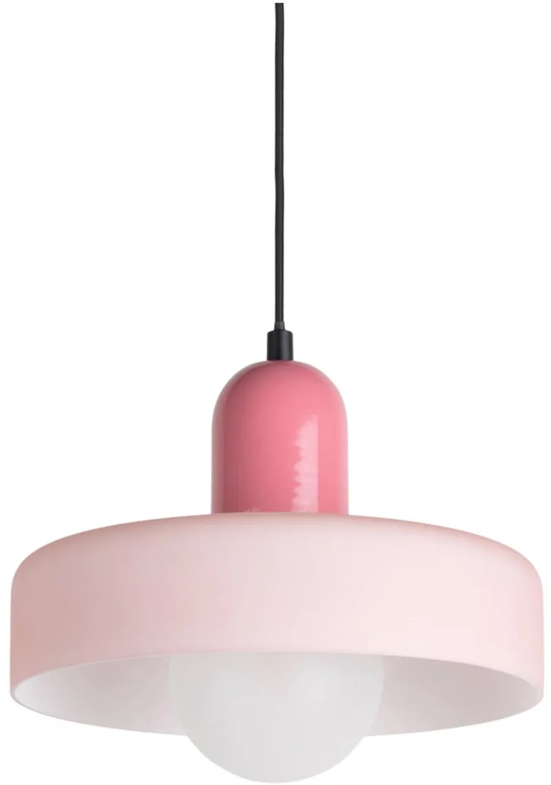 Hanglamp Opaco Grato - 25x25x23cm - Modern - Hanglampen Eetkamer, Slaapkamer, Woonkamer från Leitmotiv i Rosa – produktbild