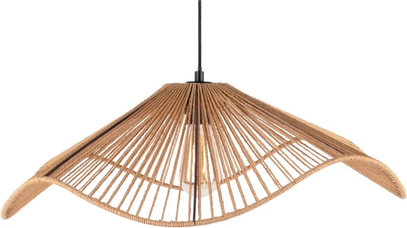 Hanglamp Sombra - 62x62x19cm - Modern - Hanglampen Eetkamer, Slaapkamer, Woonkamer de Leitmotiv en Naturel – photo du produit