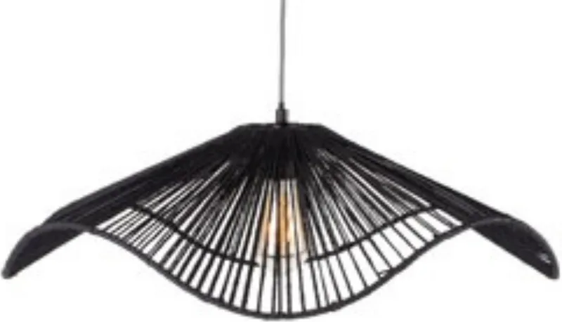 Hanglamp Sombra - 62x62x19cm - Modern - Hanglampen Eetkamer, Slaapkamer, Woonkamer de Leitmotiv en Noir – photo du produit