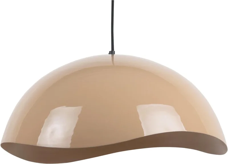 Hanglamp Waved - Ø50cm - Scandinavisch - Hanglampen Eetkamer, Slaapkamer, Woonkamer van Leitmotiv in Bruin – productfoto