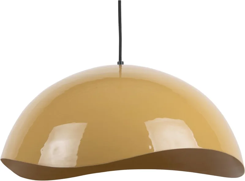 Hanglamp Waved - Ø50cm - Scandinavisch - Hanglampen Eetkamer, Slaapkamer, Woonkamer van Leitmotiv in Geel – productfoto
