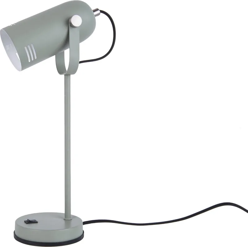 Husk - Tafellamp - Bureaulamp - Ijzer - 46x12,5cm - Groen by Leitmotiv in Green – product photo
