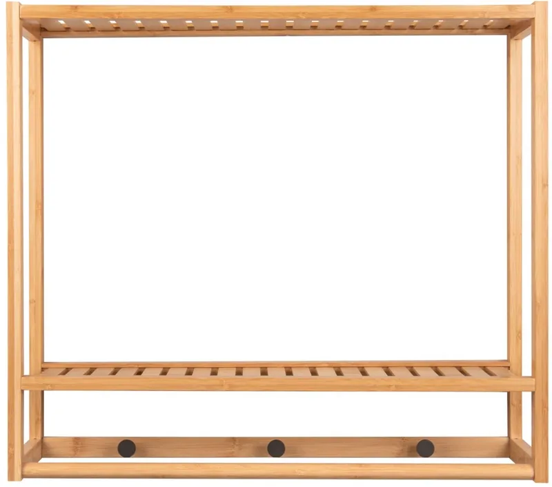 Kapstok Sheer - 60,2x20x54cm - Landelijk - Kapstok staand - Kapstok bamboe - kapstokken - garderoberek de Leitmotiv en Marron – photo du produit
