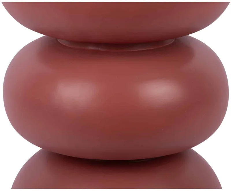 Kruk Curva - Donkerrood - 35.5x35.5x44cm - Modern by Leitmotiv in Red – product photo