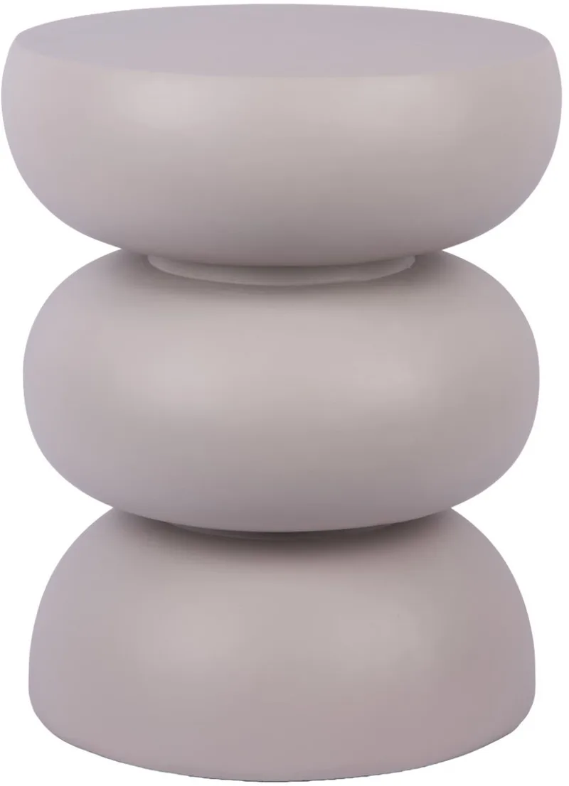 Kruk Curva - Warmgrijs - 35.5x35.5x44cm - Modern van Leitmotiv in Grijs – productfoto
