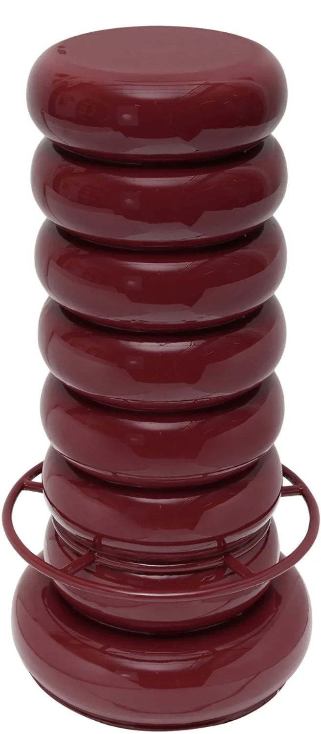 Kruk Jill - 40x40x79cm - Modern van Leitmotiv in Rood – productfoto