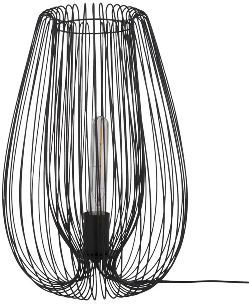Lucid Large Lamp - Tafellamp - Ijzer - Ø30 x 45 cm de Leitmotiv en Noir – photo du produit
