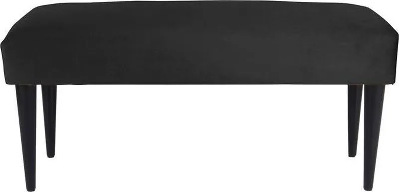 Luxurious Bank Velvet 80x40x45cm de Leitmotiv en Noir – photo du produit