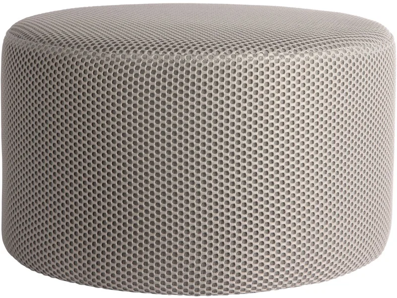 Poef Retro Mesh - Muisgrijs - Ø50cm - Modern från Leitmotiv i Grå – produktbild
