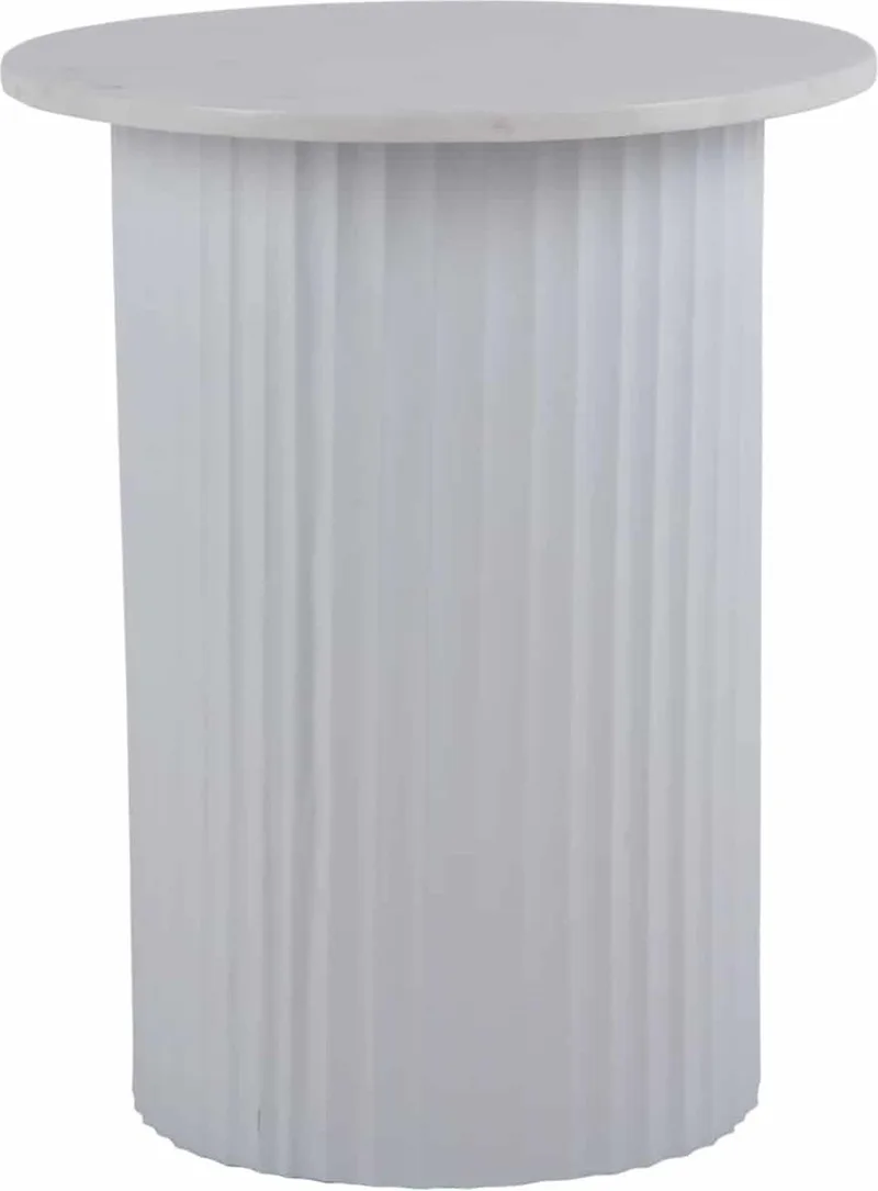 Salontafel Luscious Straight - Ø45cm - Scandinavisch de Leitmotiv en Blanc – photo du produit