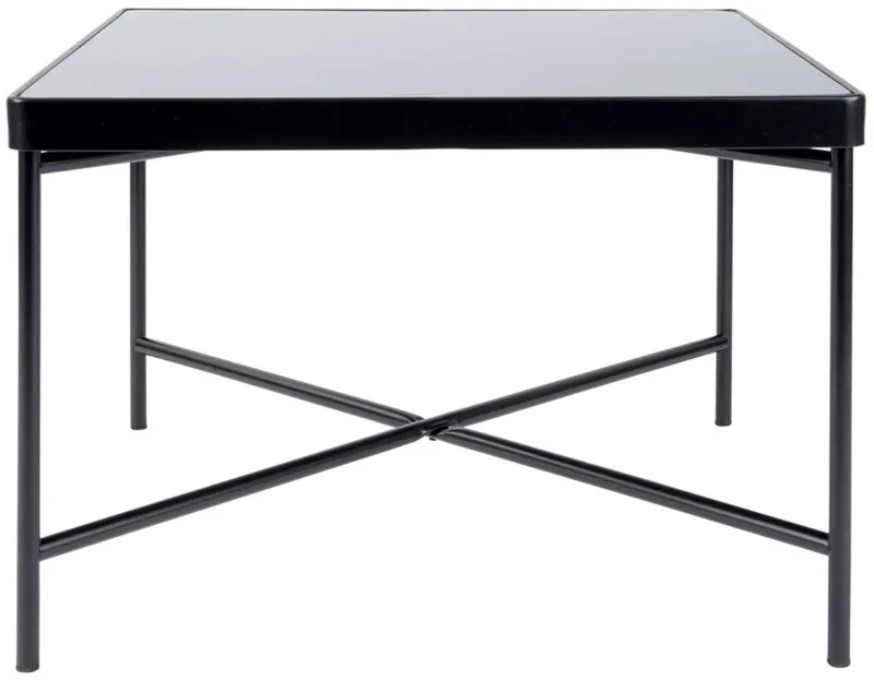 Salontafel Smooth - Vierkant Mat - 60x60x40cm - Modern by Leitmotiv in Black – product photo