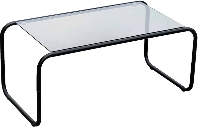 Salontafel Ventana - 80x40x36cm - Modern by Leitmotiv in Black – product photo