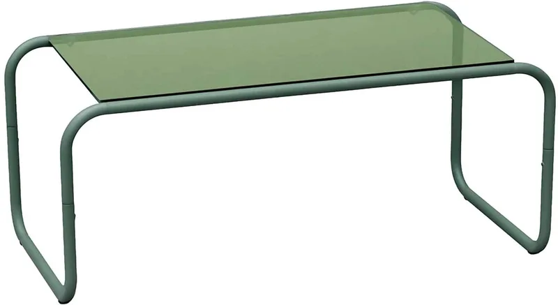 Salontafel Ventana - Jungle - 80x40x36cm - Modern de Leitmotiv en Vert – photo du produit