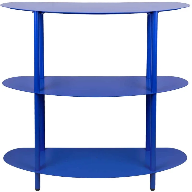 Side table Cool Retro - Kobaltblauw - 90x28x82cm - Modern by Leitmotiv in Blue – product photo