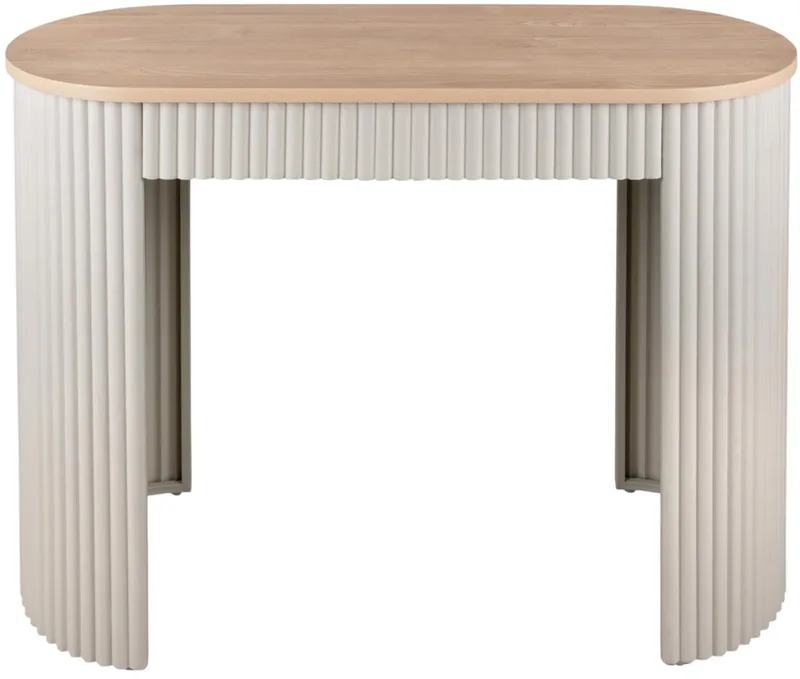 Side table Estriado - 100x40x76.5cm - Modern by Leitmotiv in Grey – product photo