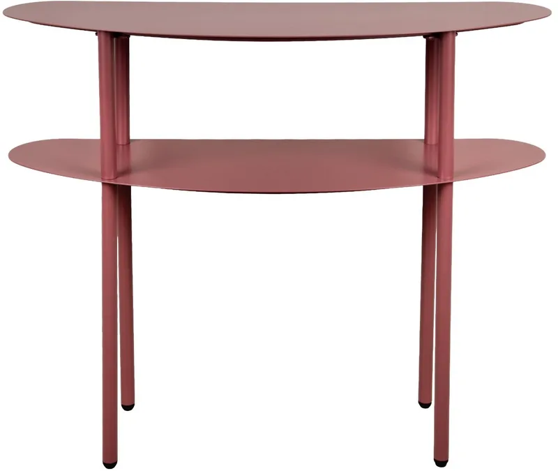 Side table Riqueza - Bordeaux - 90x28x72.5cm - Modern von Leitmotiv in Rot – Produktfoto