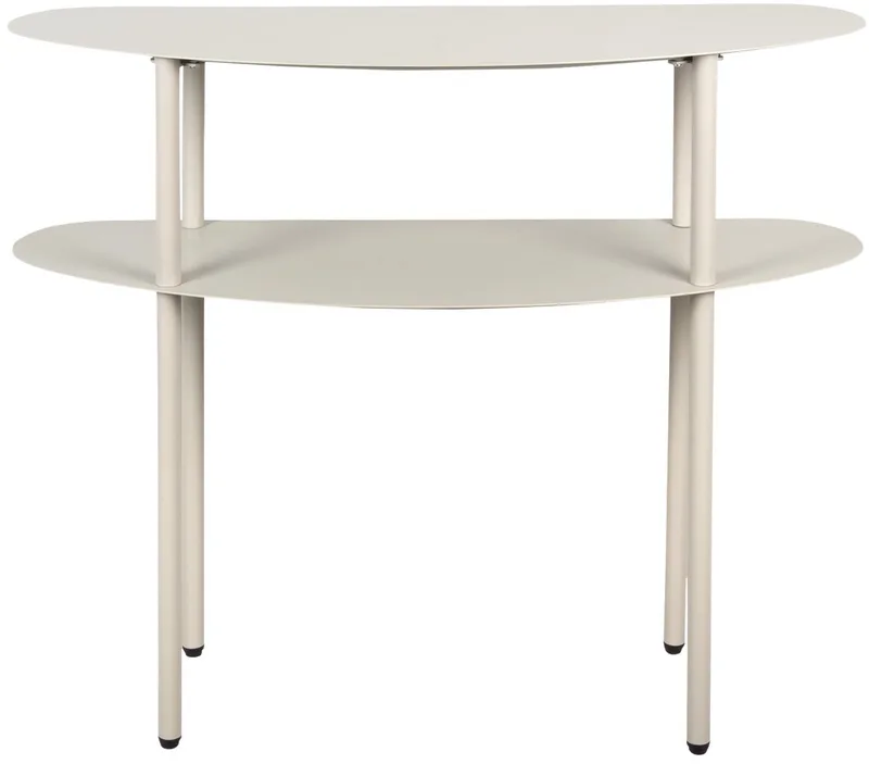Side table Riqueza - Warmgrijs - 90x28x72.5cm - Modern von Leitmotiv in Grau – Produktfoto