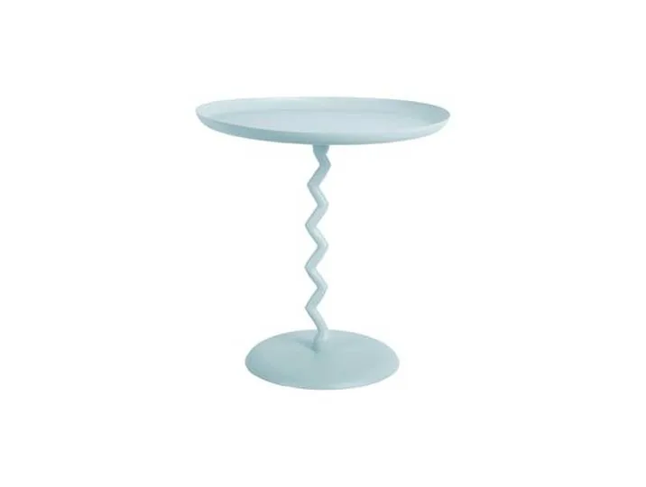 Side Table Zig Zag medium Soft Blue von Leitmotiv – Produktfoto