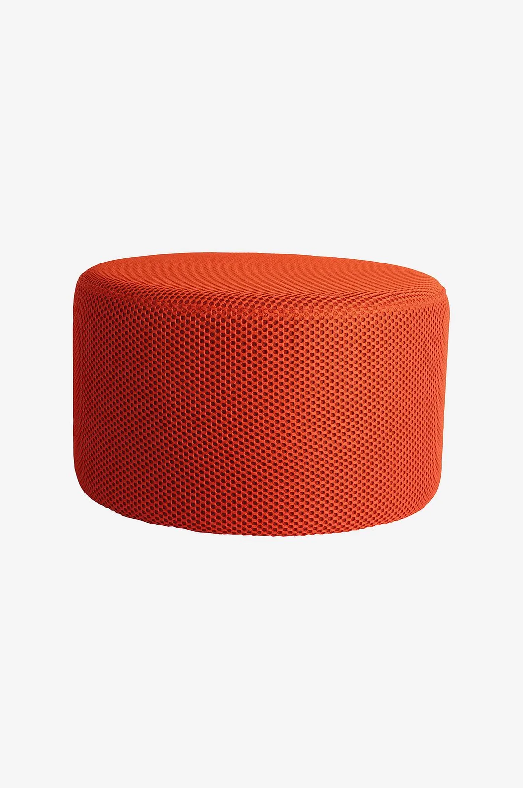 Sittpuff Retro Mesh - Fotpallar & Sittpuffar - Från Homeroom von Leitmotiv in Orange – Produktfoto