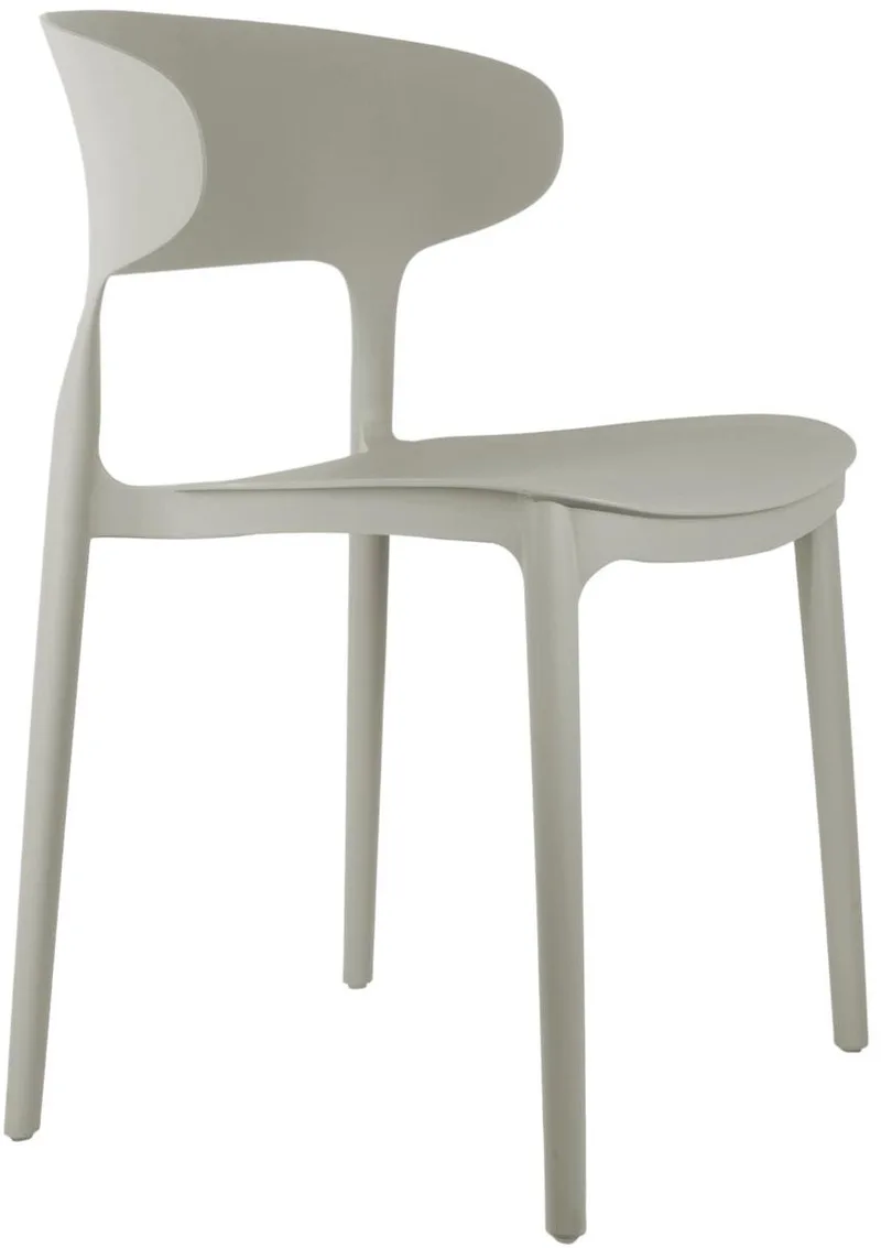 Stoel Fain - Donkergrijs - 50x40.5x75cm - 2 stuks - Scandinavisch - Woonkamer - Slaapkamer by Leitmotiv in Grey – product photo