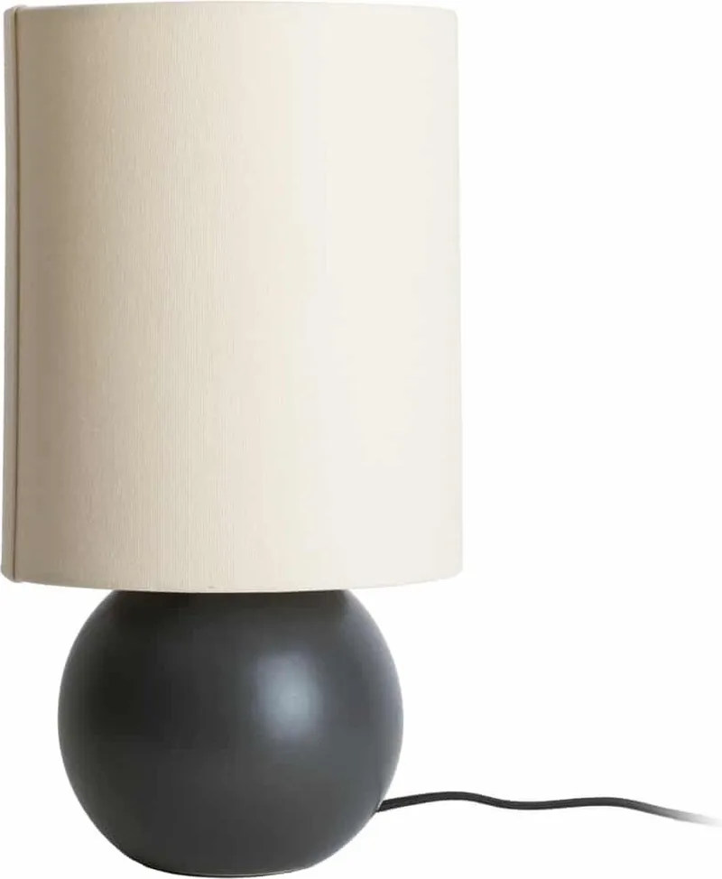 Tafellamp Alma Ball - Ø16cm - Scandinavisch de Leitmotiv en Noir – photo du produit