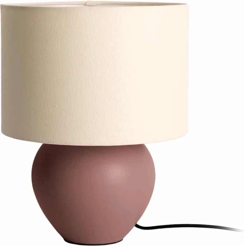 Tafellamp Alma Cone - Ø23cm - Scandinavisch by Leitmotiv in Brown – product photo
