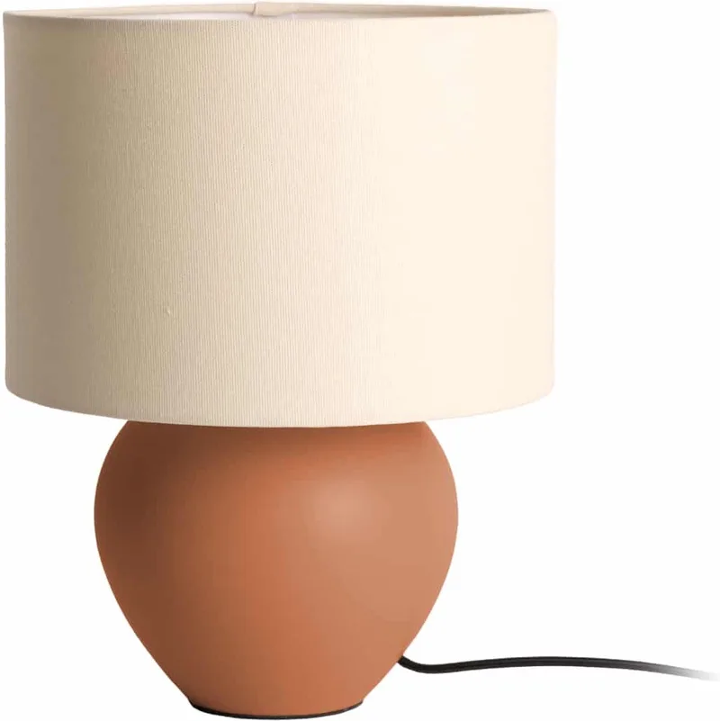 Tafellamp Alma Cone - Ø23cm - Scandinavisch by Leitmotiv in Brown – product photo